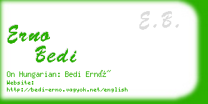 erno bedi business card